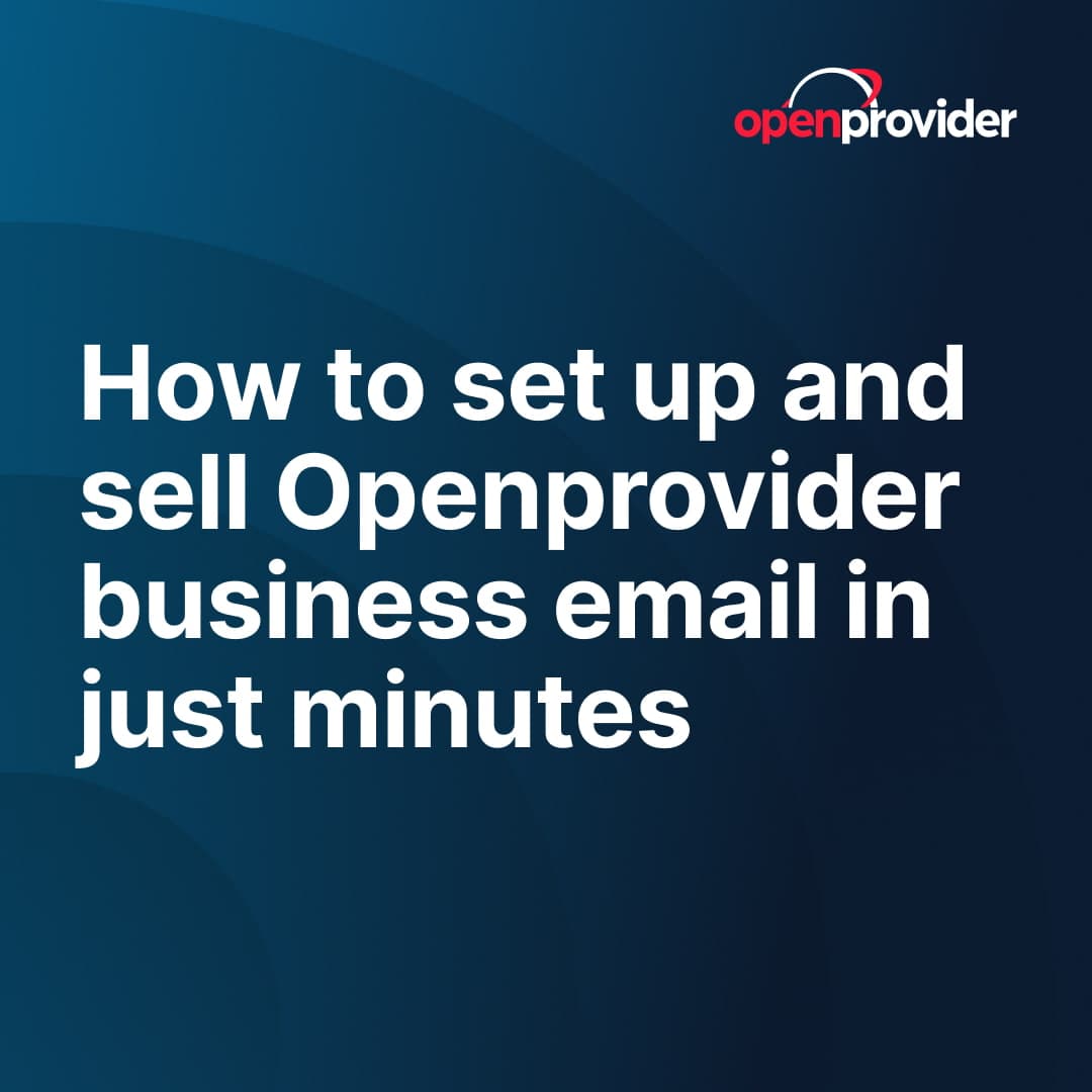 set up and sell business email